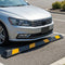 Coast Rubberen Wielstopper - Parkeerhulp - Gele Reflecterende Strepen - Zwart Geel
