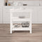 vidaXL - Werkbank - 78,5x50x80 - cm - massief - grenenhout - wit