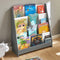 SoBuy Kinderboekenplank - 4 Opbergvakken - Grijs - 80x30x88 cm