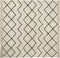 ELDES - Laagpolig vloerkleed - Beige - 200 x 200 cm - Katoen