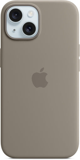 Apple iPhone 15 - Siliconenhoesje met MagSafe - Krasbestendig - Bruin