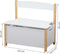 FSC® Houten Opbergkist met zitbank - Speelgoedkist - Voor het opbergen van kinder speelgoed - Houten bank - Afm. 60 x 34.5 x 56 Cm