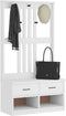 vidaXL - Halboom - SANDENS - wit - 87x40x159,5 - cm - massief - grenenhout