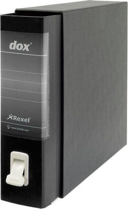 Rexel Dox - Ordner A4 - Vernikkeld ringbandmechanisme en papierklem - Zwart