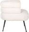 Fauteuil Amelia white faux Sheep / black (Faux Sheep 313-2) S4520 WHITE