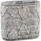 PTMD Memoir grijze cement pot ovaal baroque maat in cm: 40 x 20 x 36