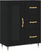 vidaXL - Dressoir - 69,5x34x90 - cm - bewerkt - hout - zwart