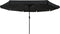 vidaXL - Tuinparasol - met - LED-verlichting - Ø395x245 - cm - Zwart