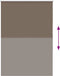 vidaXL - Rolgordijn - verduisterend - koffie - 115x130 - cm - stofbreedte - 110,7 - cm