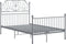 vidaXL - Bedframe - metaal - grijs - 120x200 - cm
