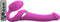 Strap-On-Me - Vibrerende Strapless Strap-on Voorbinddildo Met Luchtdruk Stimulatie - Roze
