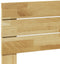 vidaXL - Hoofdbord - 100 - cm - massief - hout - eiken