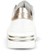 Gabor 395 - Lage Sneakers - Leer met goudkleurige accenten - Wit