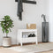 vidaXL - Halbankje - 60x28x45 - cm - massief - grenenhout - wit