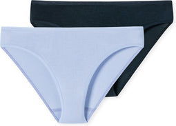 Schiesser Modal Essentials - 2PACK Tai Dames Onderbroek - Zachte elastische tailleband - Zwart lila (2 stuks)