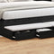 vidaXL - Ligbedlades - Zwart - 200x36,5x16,5 - cm - Gelaagd - Hout