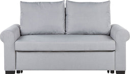 SILDA - Slaapbank - Lichtgrijs - Polyester