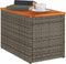 Tuinbijzettafels 2 St 55X34X37 Cm Poly Rattan En Hout Grijs