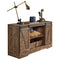 SoBuy FSB60-N - Onderkast - Dressoir met Schuifdeur - Rustiek Houtlook 120x40x70cm