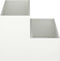 vidaXL - Tuinbak - 2-niveau - 100x60x45 - cm - Witte - Staal