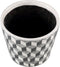 PTMD Beire Black White Terracotta Pot Round Geo Print XL