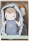 Little Dutch Babypop Jim - Pluche-pop - 30 cm - Inclusief wiegje en toebehoren