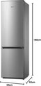 Midea MERB276FGE02A - Koel-vriescombinatie - 270 l - Roestvrijstaal