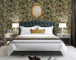 DUTCH WALLCOVERINGS Behang Bird-of-Paradise zwart