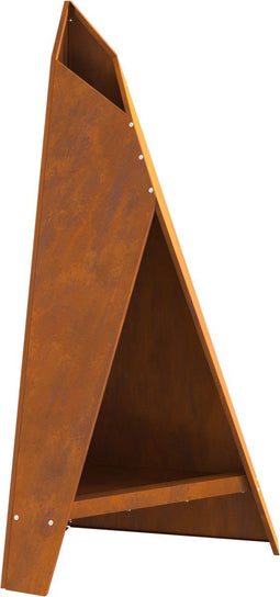 vidaXL - Vuurplaats - Piramide - Zwart - 58x36x100 - cm - Staal