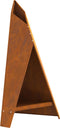 vidaXL - Vuurplaats - Piramide - Zwart - 58x36x100 - cm - Staal