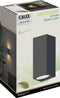Calex Wandlamp Up & Downlight Bergamo - Wandlamp - IP54 Water- en Stofbestendig - Aluminium Zwart
