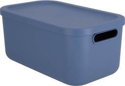 Decoratie opbergbox Albula Light 12 L horizon blauw.