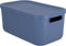 Decoratie opbergbox Albula Light 12 L horizon blauw.