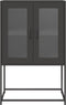vidaXL - Hoge - kast - 68x39x107 - cm - staal - zwart