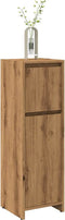 vidaXL - Badkamerkast - 30x30x95 - cm - bewerkt - hout - artisanaal - eikenkleur