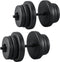 ArtSport Halterset - Dumbells 40 kg - 2-delig - Zandgevuld - Halter met Stersluitingen
