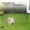 Brixy Puppyren - Hondenren - 8 Panelen - 60 x 60 CM - 480 CM Omtrek - Opvouwbaar - Met Deur - Zwart
