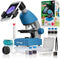 Bresser Junior Microscoop 40x-640x - LED verlichting - 3 objectieven - Blauw