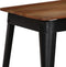vidaXL - Eettafel - 120x60x76 - cm - massief - acaciahout - en - staal