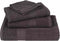 vidaXL - Douchehanddoeken - 2 - st - 70x140 - cm - 360 - g/m² - 100% - katoen - antraciet