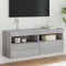 vidaXL - Tv-wandmeubel - met - LED-verlichting - 100x30x40 - cm - grijs - sonoma