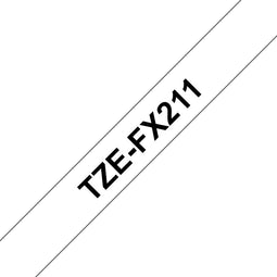 Brother TZE-FX211 - Printerlabel - Zwart op wit
