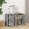 vidaXL - Dressoir - 100x33x59,5 - cm - bewerkt - hout - grijs - sonoma - eikenkleurig