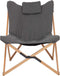 Bo-Camp Wembley - Relaxstoel - Luxe met Houten Frame - Grijs