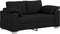 vidaXL - Zwarte - Loveseat - - - 120 - cm - Stof