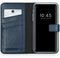 Selencia iPhone XR - Echt Lederen Bookcase - 3 Pashouders - Blauw
