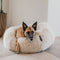 District 70 FUZZ - Donut Hondenmand - Knus en comfortabel - Merengue - L Ø 80 cm