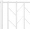 vidaXL - Bedframe - met - hoofdbord - metaal - wit - 90x200 - cm