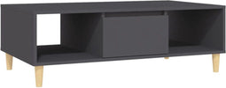 vidaXL - Salontafel - 103,5x60x35 - cm - bewerkt - hout - grijs