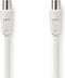 Nedis Coaxkabel - Coax Male naar Coax Female - 90 dB - 75 Ohm - Dubbel Afgeschermd - 10 m - Wit